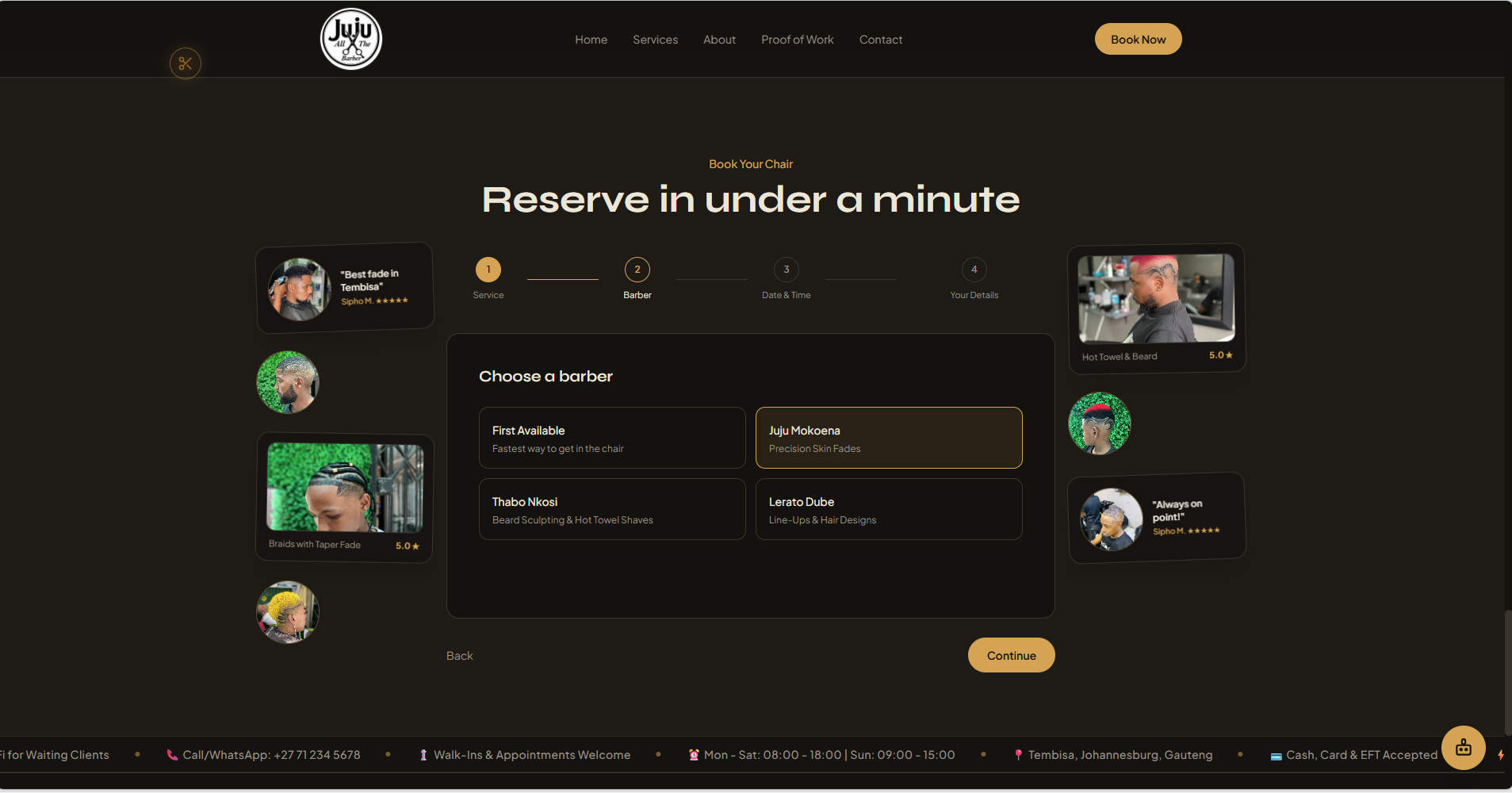 Barber Selector