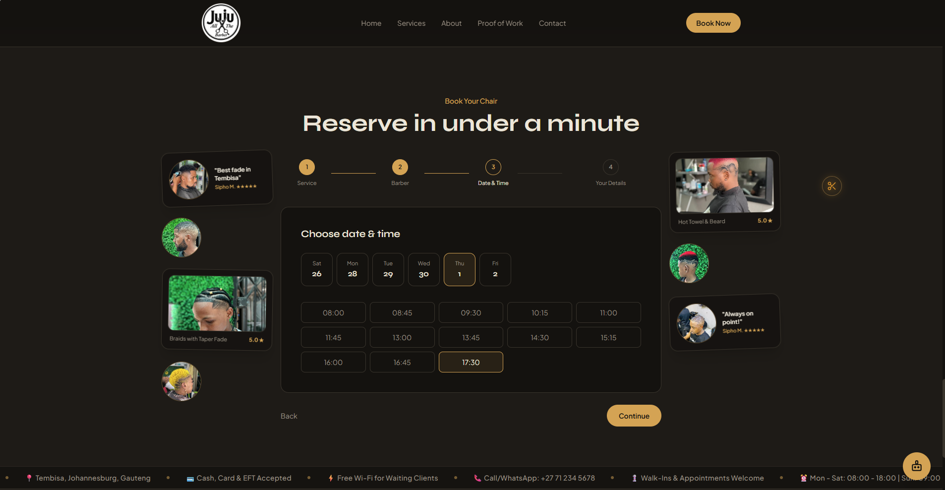 Time Slot Selector