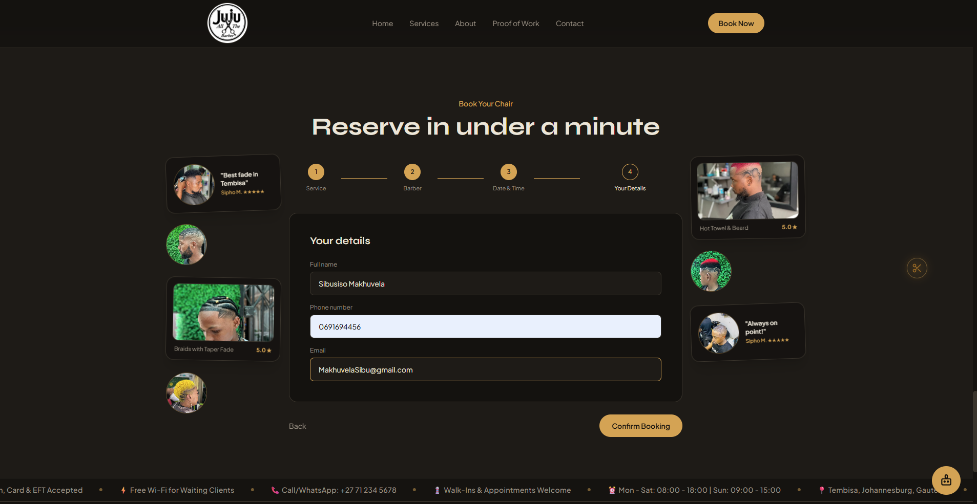 Client Details & Validation